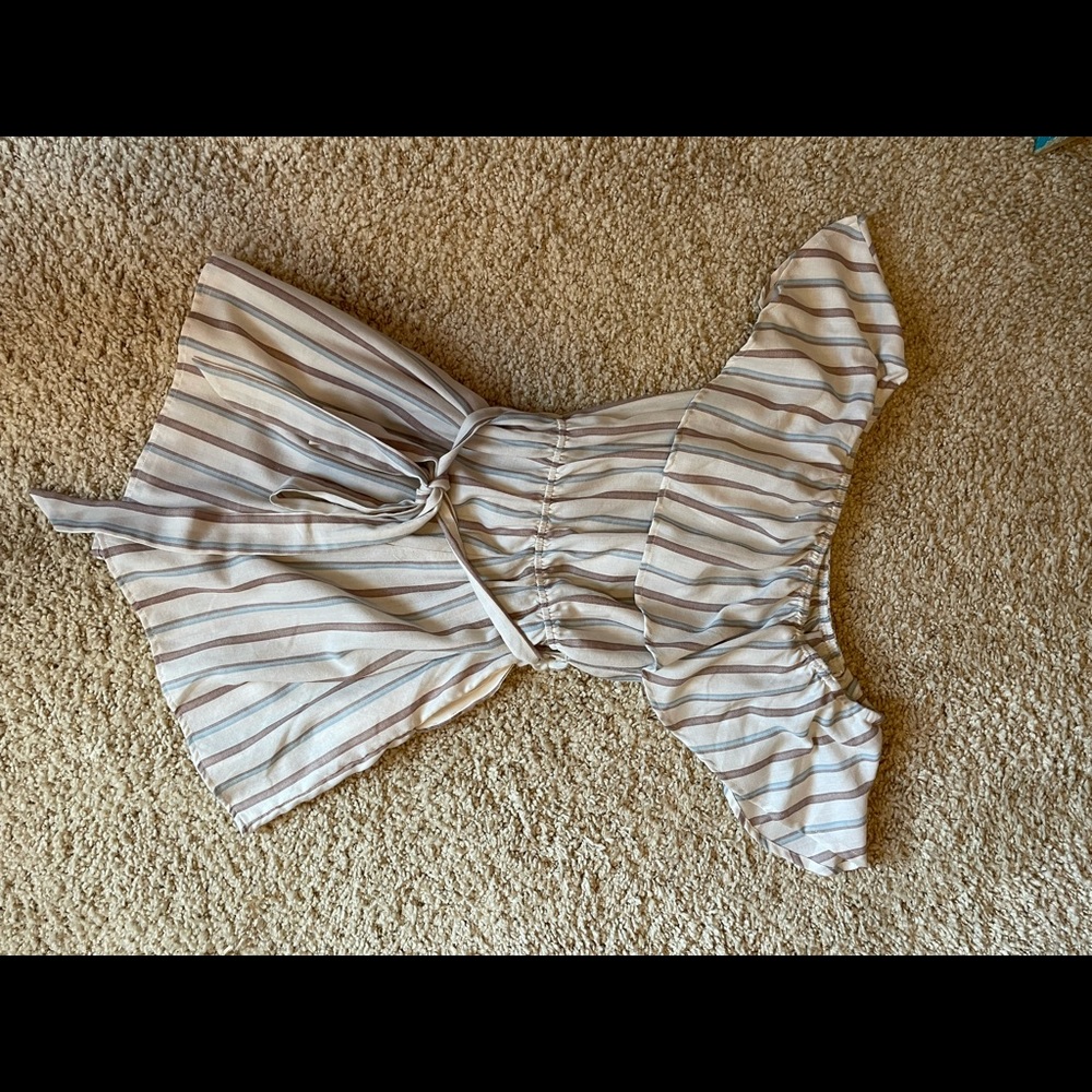 Striped romper